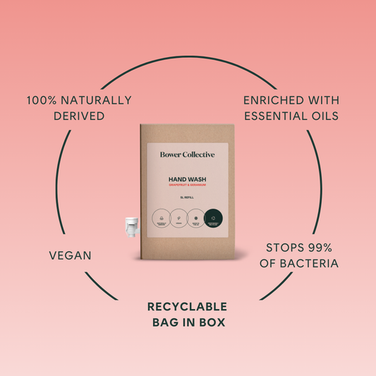 Bower Hand Wash Refill - Geranium & Grapefruit - Bag in Box - 5L