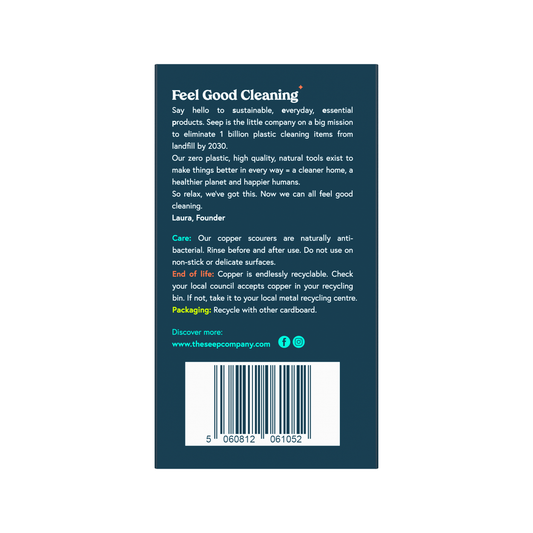 Seep Recyclable Copper Scourers - 2 Pack
