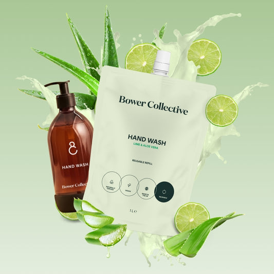 Bower Natural Hand Wash Refill - Lime & Aloe Vera 1L