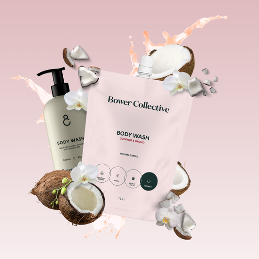 Coconut and orchid body wash