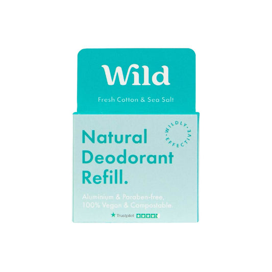 Wild Natural Deodorant Cotton & Sea Salt Refill