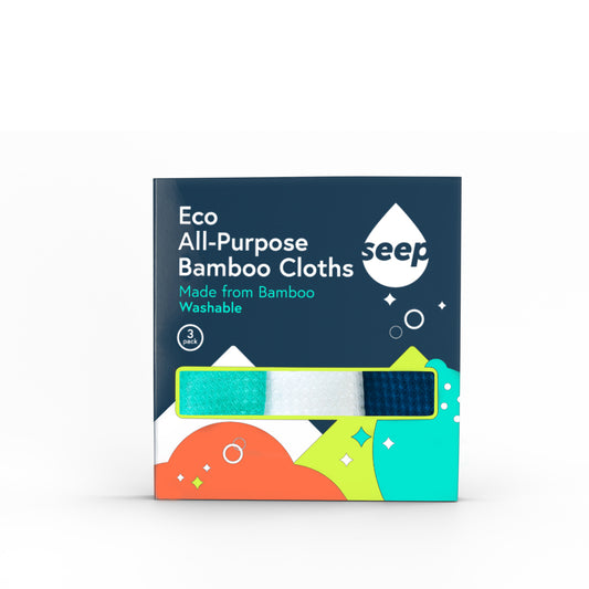Seep Eco All Purpose Bamboo Cloth - Pack of 3