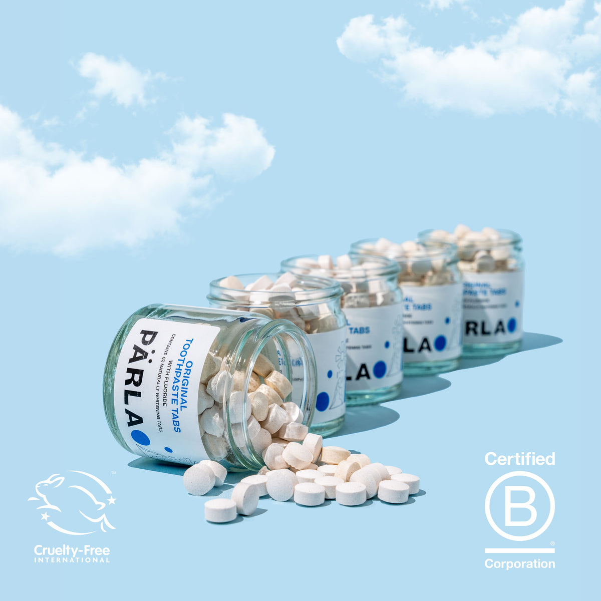 Parla Toothpaste PÄRLA ORIGINAL Naturally Whitening Toothpaste Tabs – Bower Collective