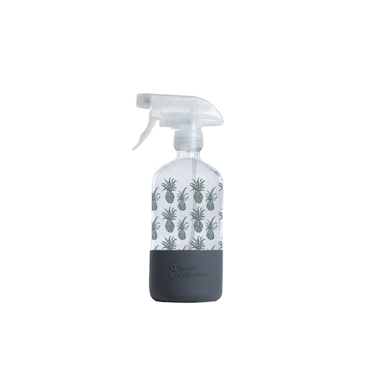 Limited Edition - Reusable Glass Trigger Spray Dispenser - Pineapple Print - 500ml