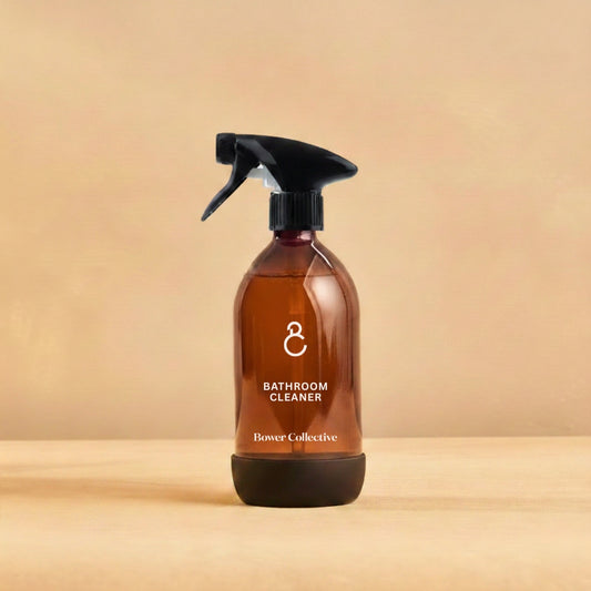 Reusable Amber Glass Bottle - Bathroom Cleaner 500ml