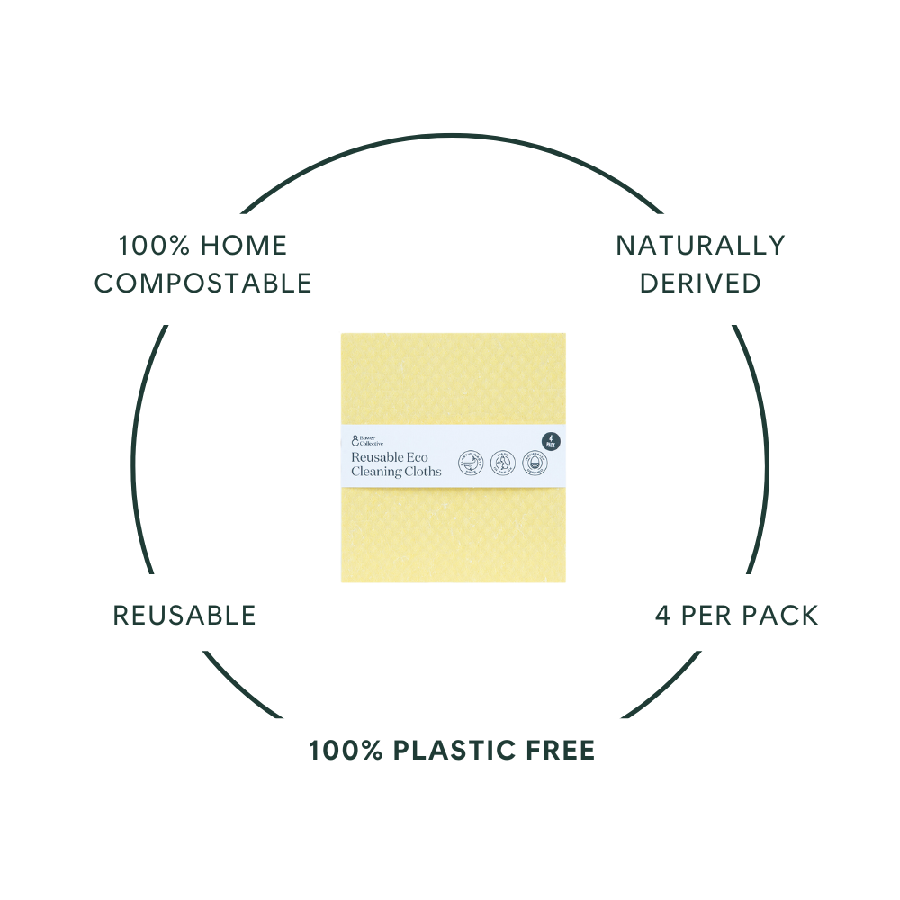 Reusablee Cloth Reusable Eco Cleaning Cloth, 4-pack | Bower Collective