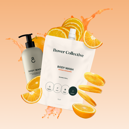 Orange and mandarin body wash