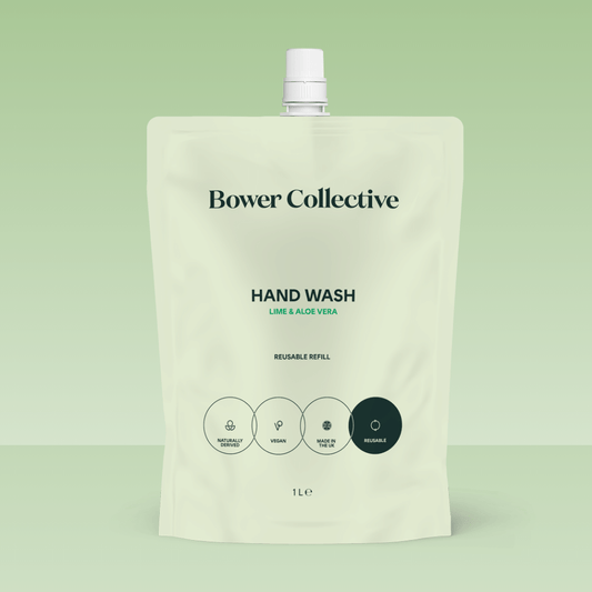 Bower natural hand wash refill 1L - Lime & aloe vera