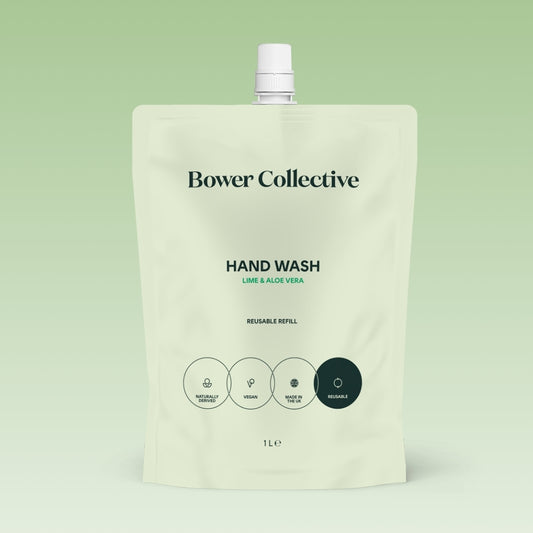 Bower Natural Hand Wash Refill - Lime & Aloe Vera 1L