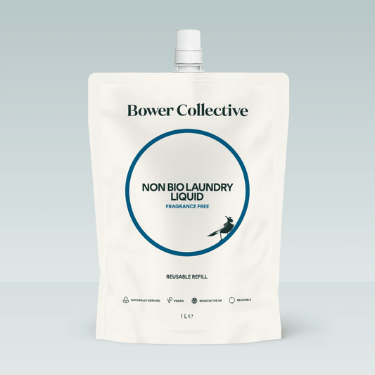 Bower Laundry Liquid Refill - Fragrance Free 1L - refillable pouch