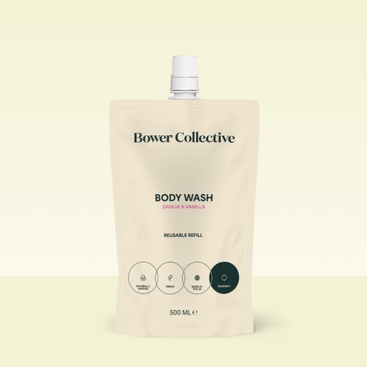 Bower Body Wash Refill – Dahlia & Vanilla 500ml