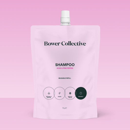 Bower Shampoo Refill - Rose & Pink Pepper 1L