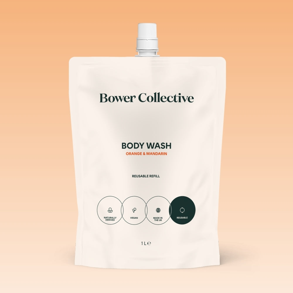 Bower Body Wash Refill - Orange & Mandarin 1L