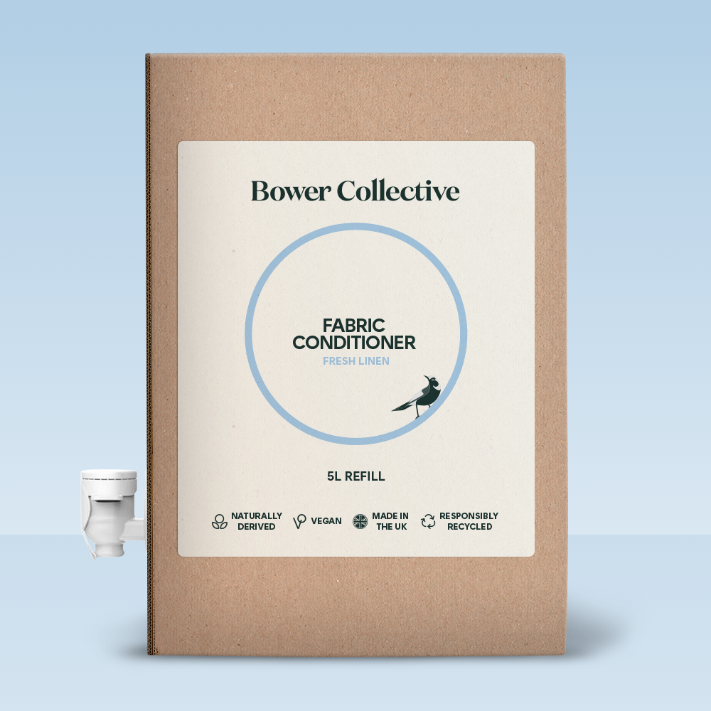 Bower Fabric Conditioner Refill – Fresh Linen - Bag in Box - 5L