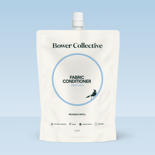 Bower Fabric Conditioner Refill – Fresh Linen 1L - refillable pouch