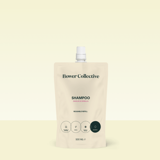 Bower Shampoo Refill – Dahlia & Vanilla 500ml