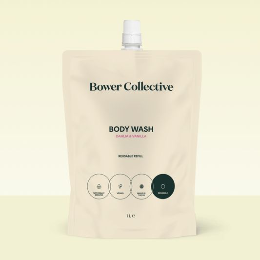 Bower Body Wash Refill – Dahlia & Vanilla 1L