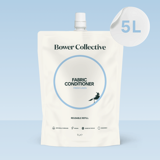 Bower Non-Bio Laundry Liquid Refill - Fresh Linen 5L - bag in box
