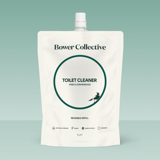 Bower Toilet Cleaner Refill - Pine & Cedarwood 1L - refillable pouch