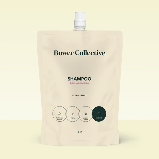 Bower Shampoo Refill – Dahlia & Vanilla 1L