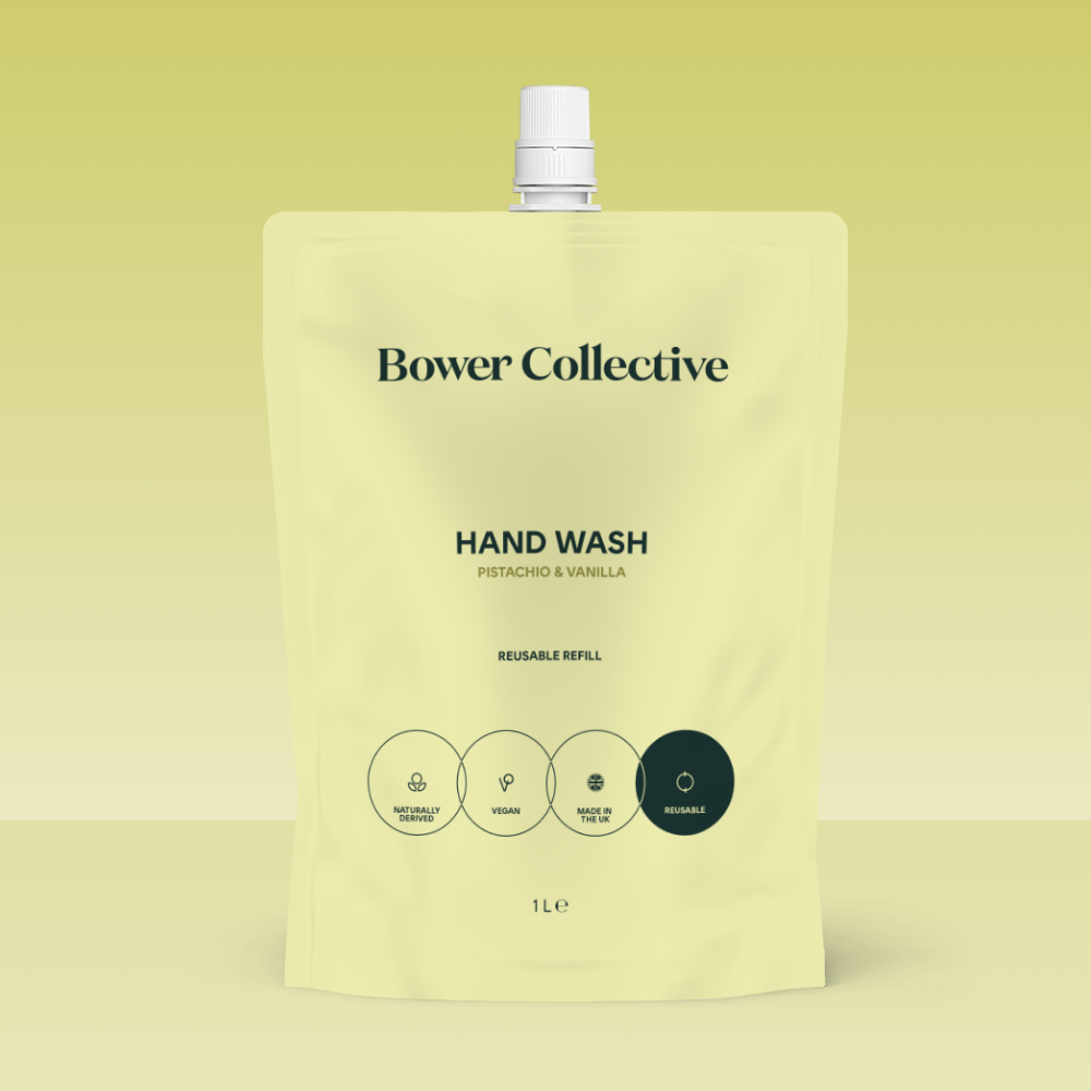 Bower Natural Hand Wash Refill - Pistachio & Vanilla 1L
