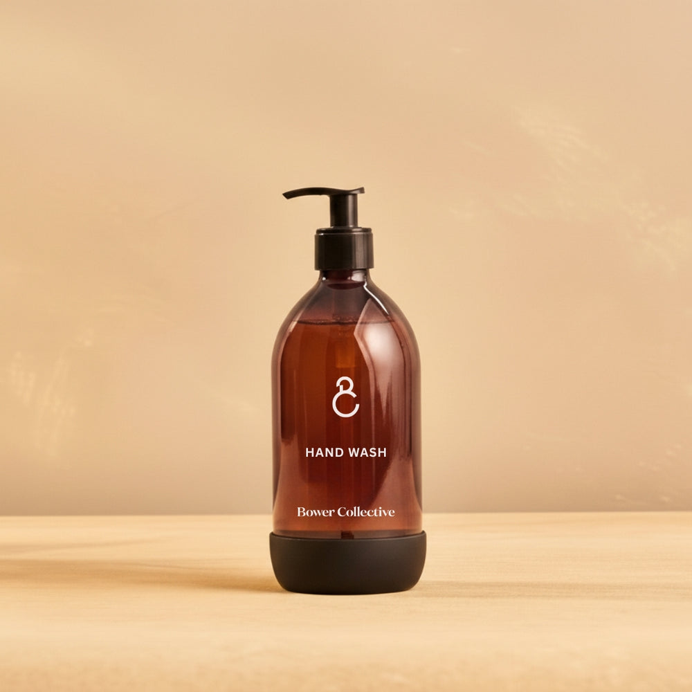 Reusable Amber Glass Dispenser - Hand wash 500ml