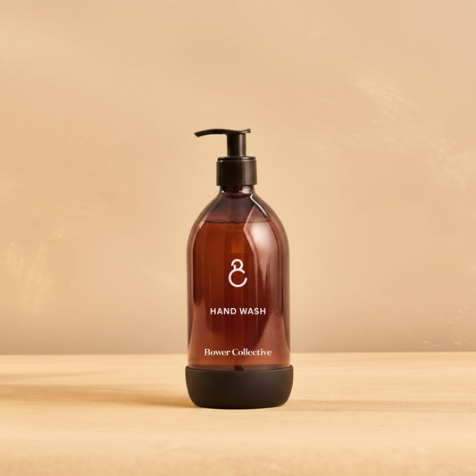 Reusable Amber Glass Dispenser - Hand wash 500ml