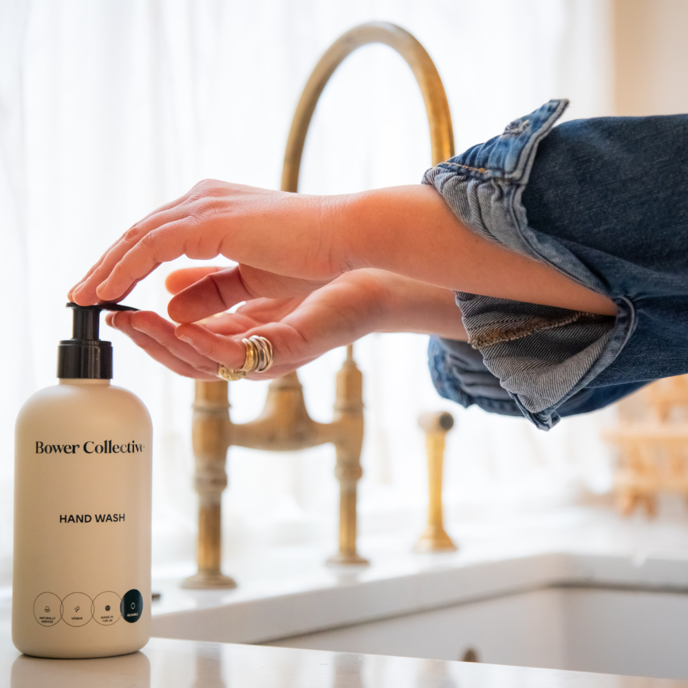 Reusable hand wash dispenser