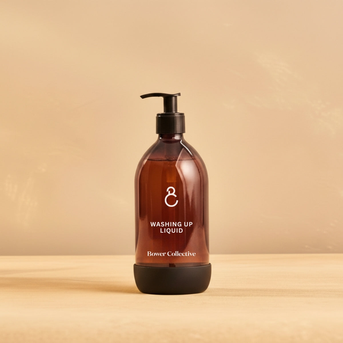 Reusable Amber Glass Dispenser Washing Up