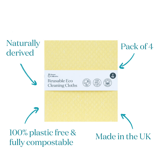 Bower Reusable Eco Cleaning Cloth - 4-pack
