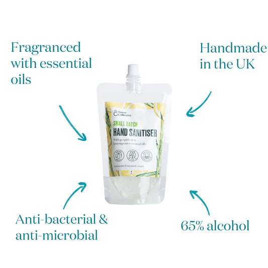 Bower Hand Sanitiser Gel, Grapefruit and Lemongrass Essential Oils Refill 200ml