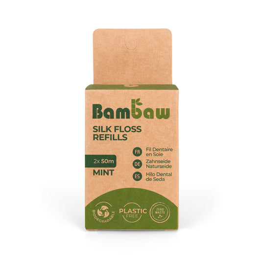 Bambaw silk floss refills - 2x50m - Mint