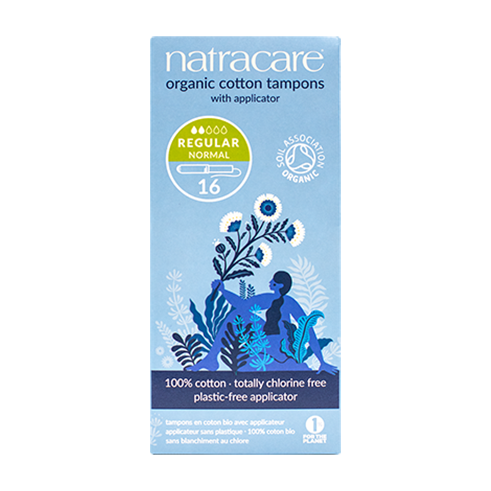 Natracare Organic Cotton Tampons with Applicator – Regular