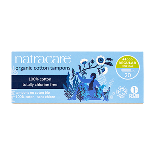 Natracare Organic Cotton Tampons – Regular – 20 pack