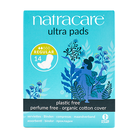 Natracare Ultra Organic Pads with Wings – Regular – 14 pack